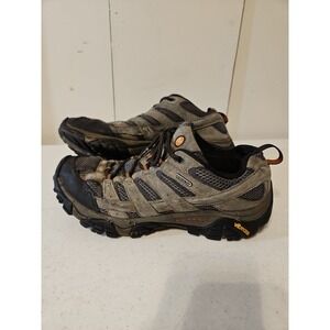 Merrell Mens Moab 2 Hiking Shoes Size 10.5 Grey J06029 Low Top Suede Mesh (S141)